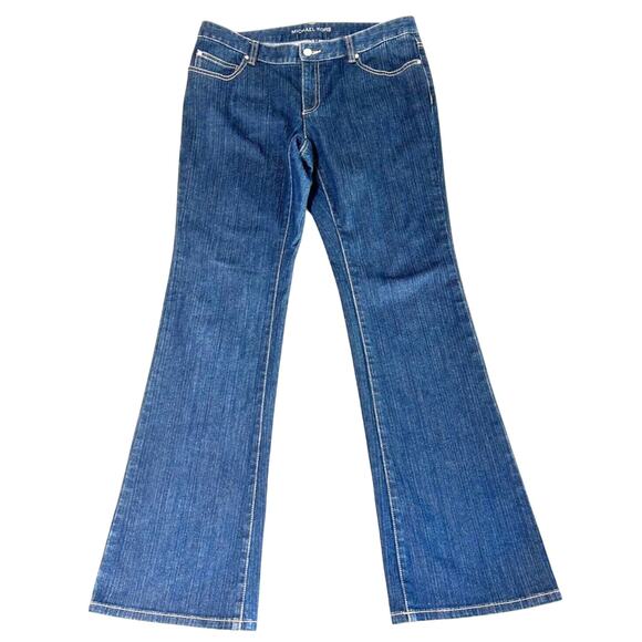 Michael Kors Jeans Women's Blue Denim Boot Cut Size 8 Mid Rise - Picture 1 of 9